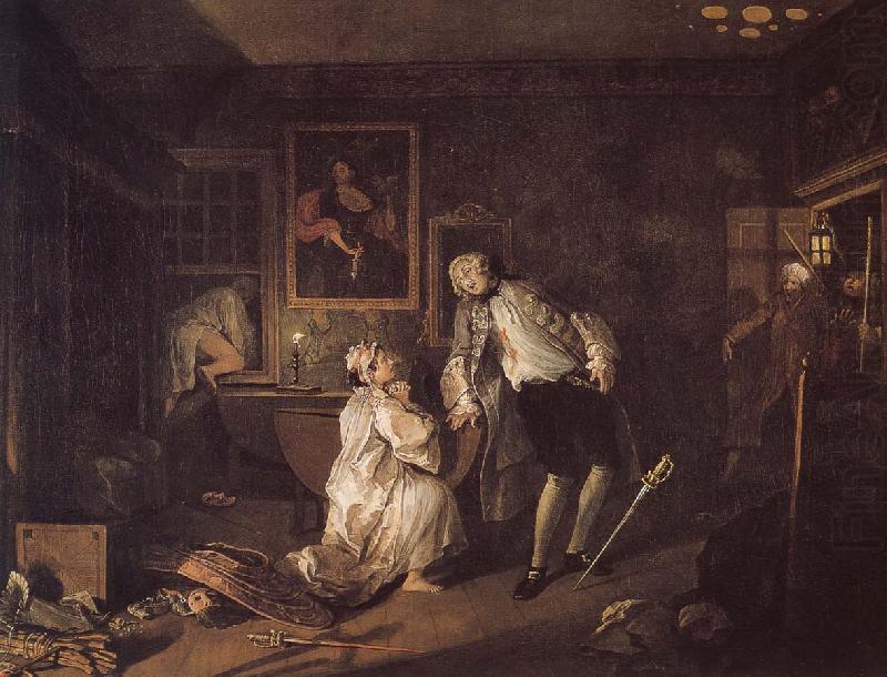 William Hogarth Fashionable marriage groups count the death of painting china oil painting image